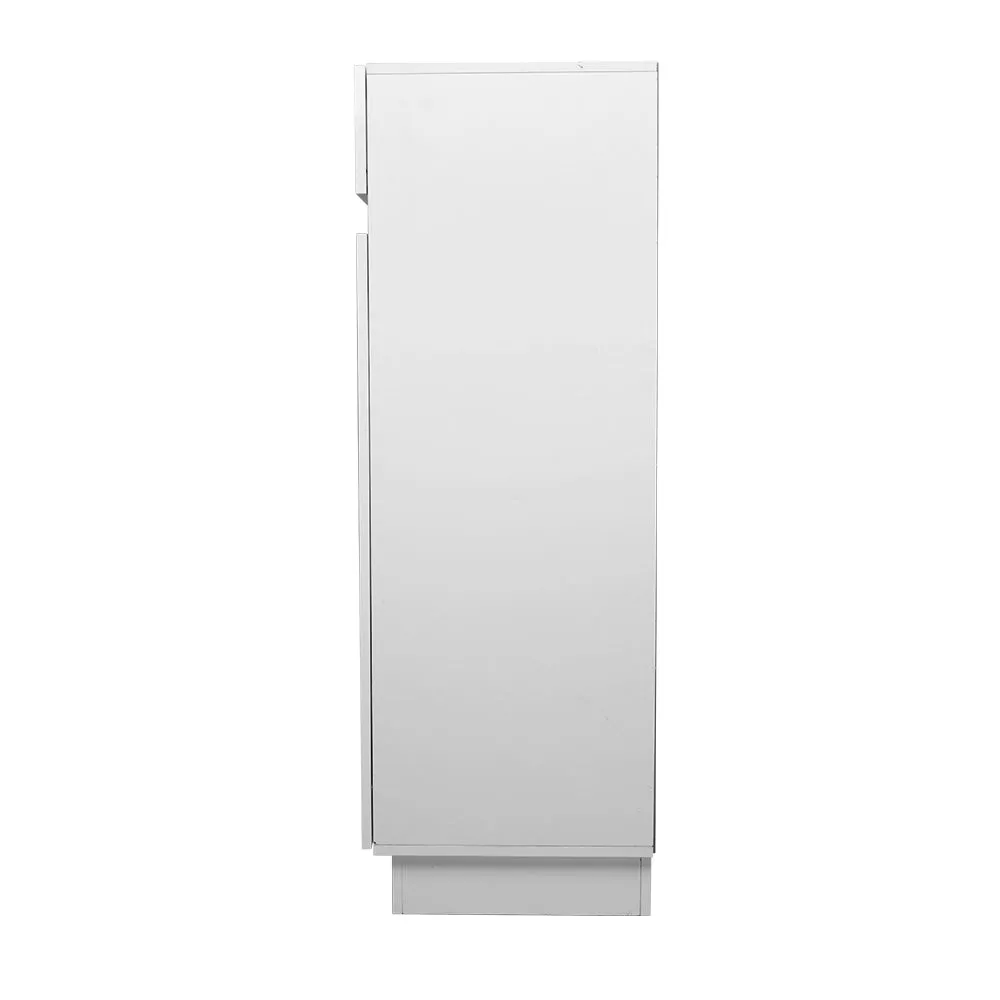 120cm Shoe Cabinet Storage Rack High Gloss Front White