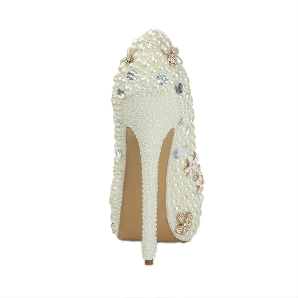 16cm High Heels Pearl Starfish Flower