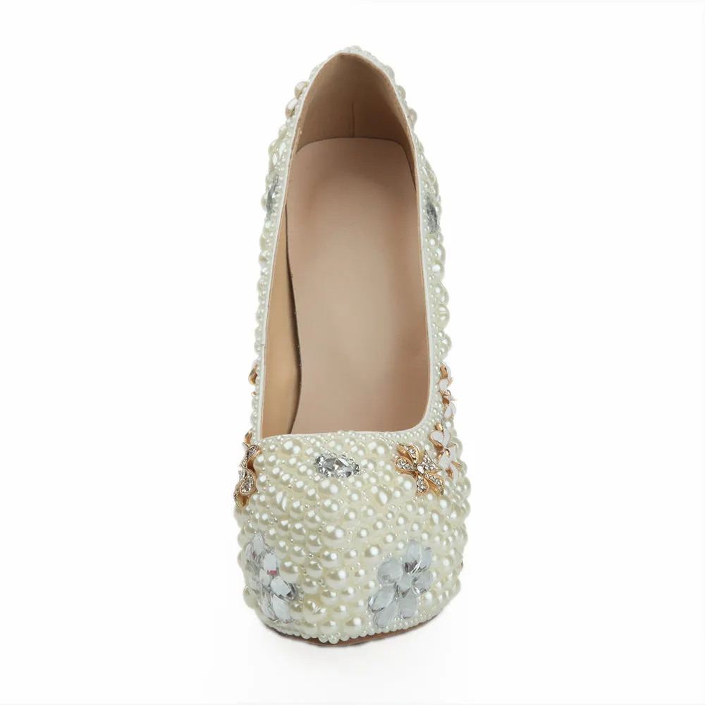 16cm High Heels Pearl Starfish Flower