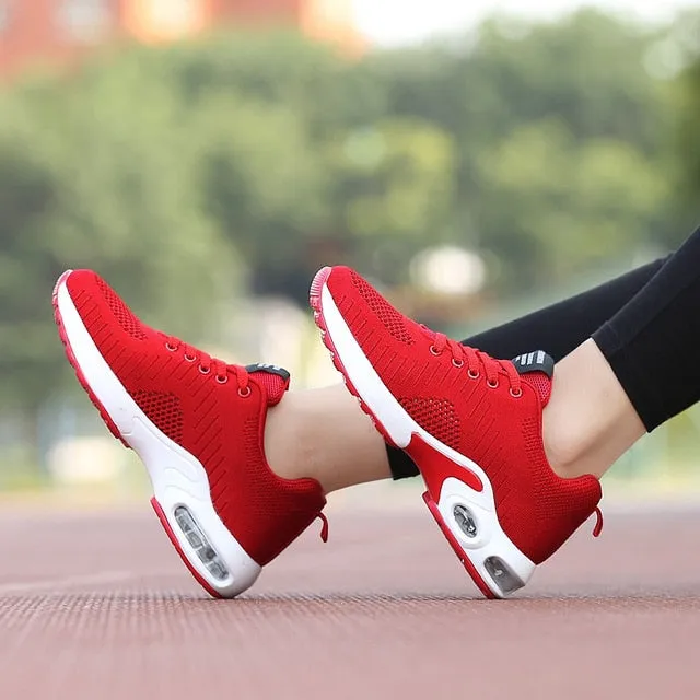 BLWBYL Platform Ladies Sneakers Breathable Women Casual Shoes Woman Fashion Height Increasing Shoes Plus Size 35-42