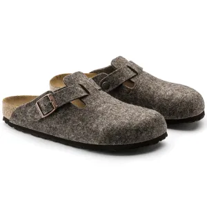 Boston Wool Felt Clog, Cacao