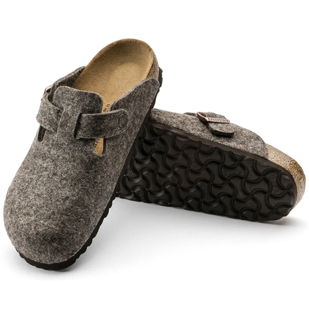 Boston Wool Felt Clog, Cacao
