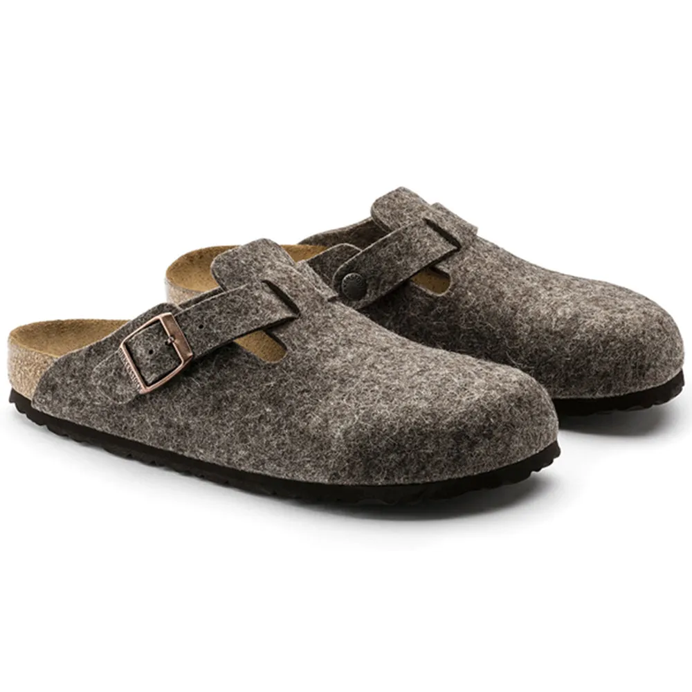 Boston Wool Felt Clog, Cacao