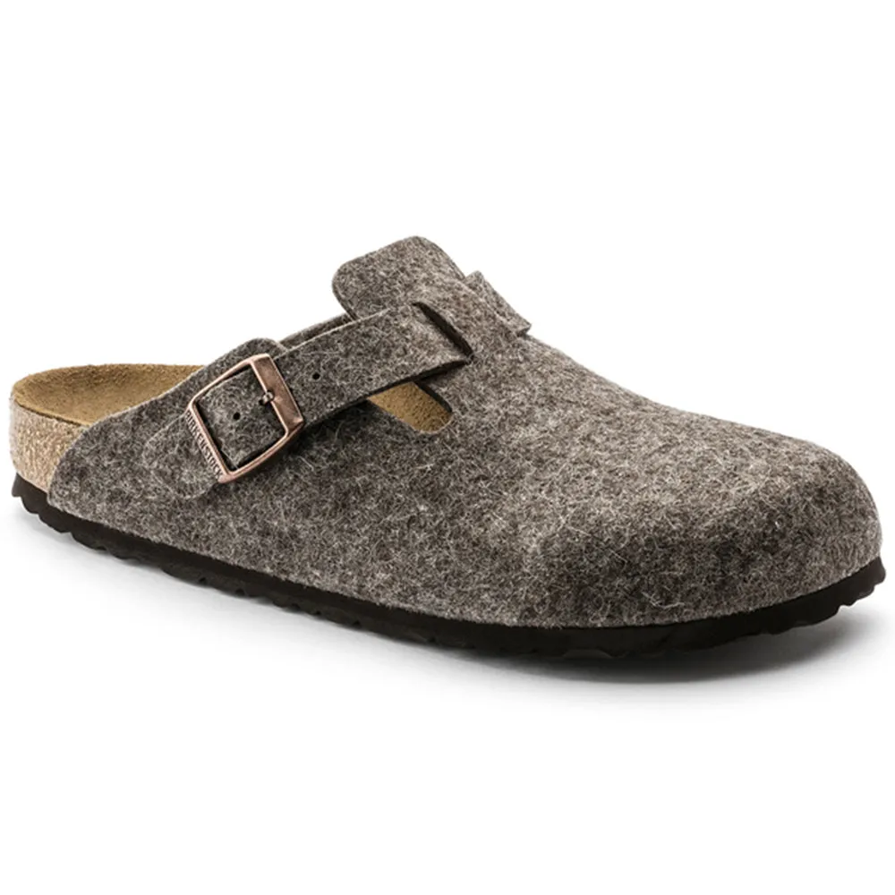 Boston Wool Felt Clog, Cacao