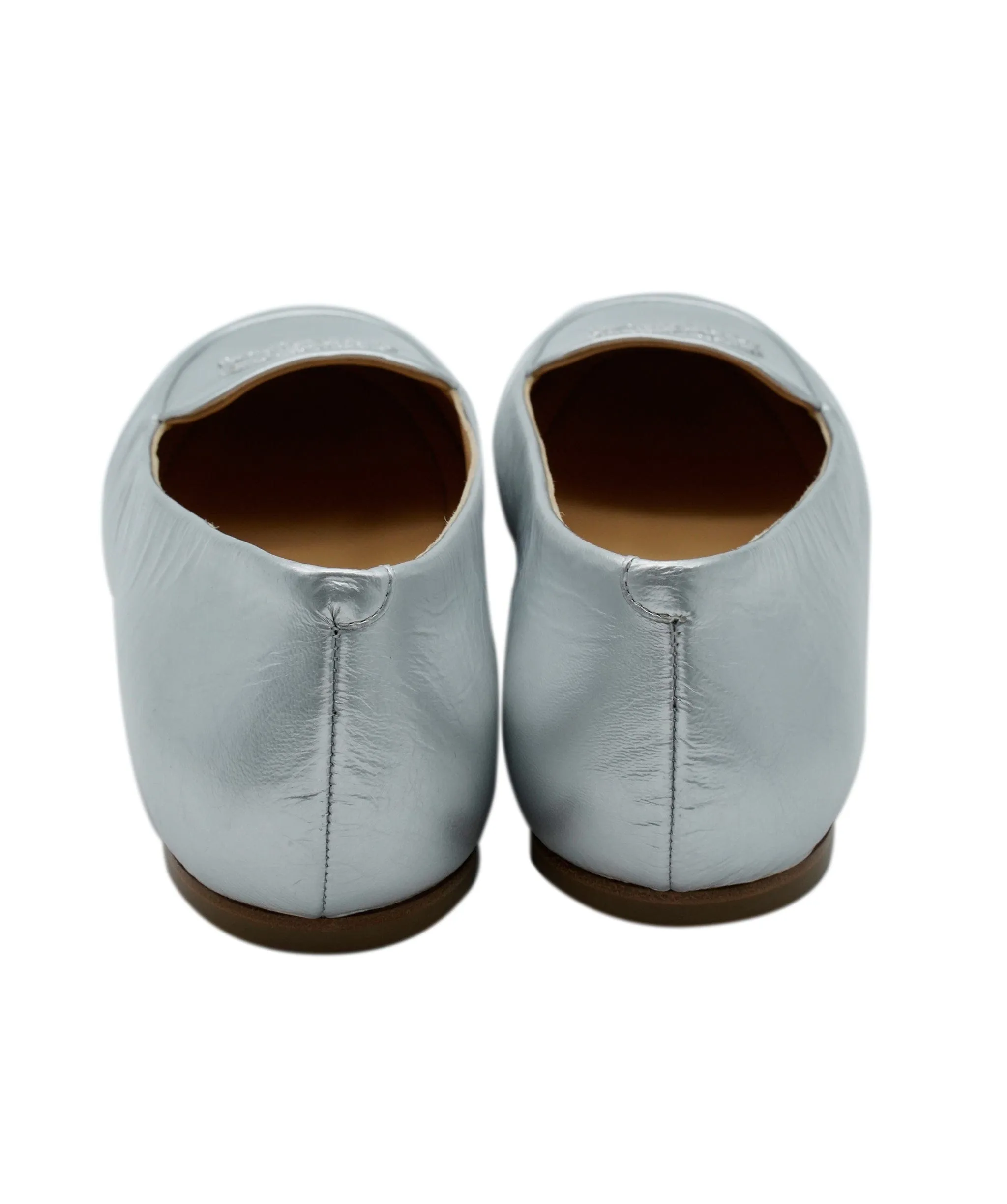 Chanel Silver Loafters with box size 39.5 - AWC2225