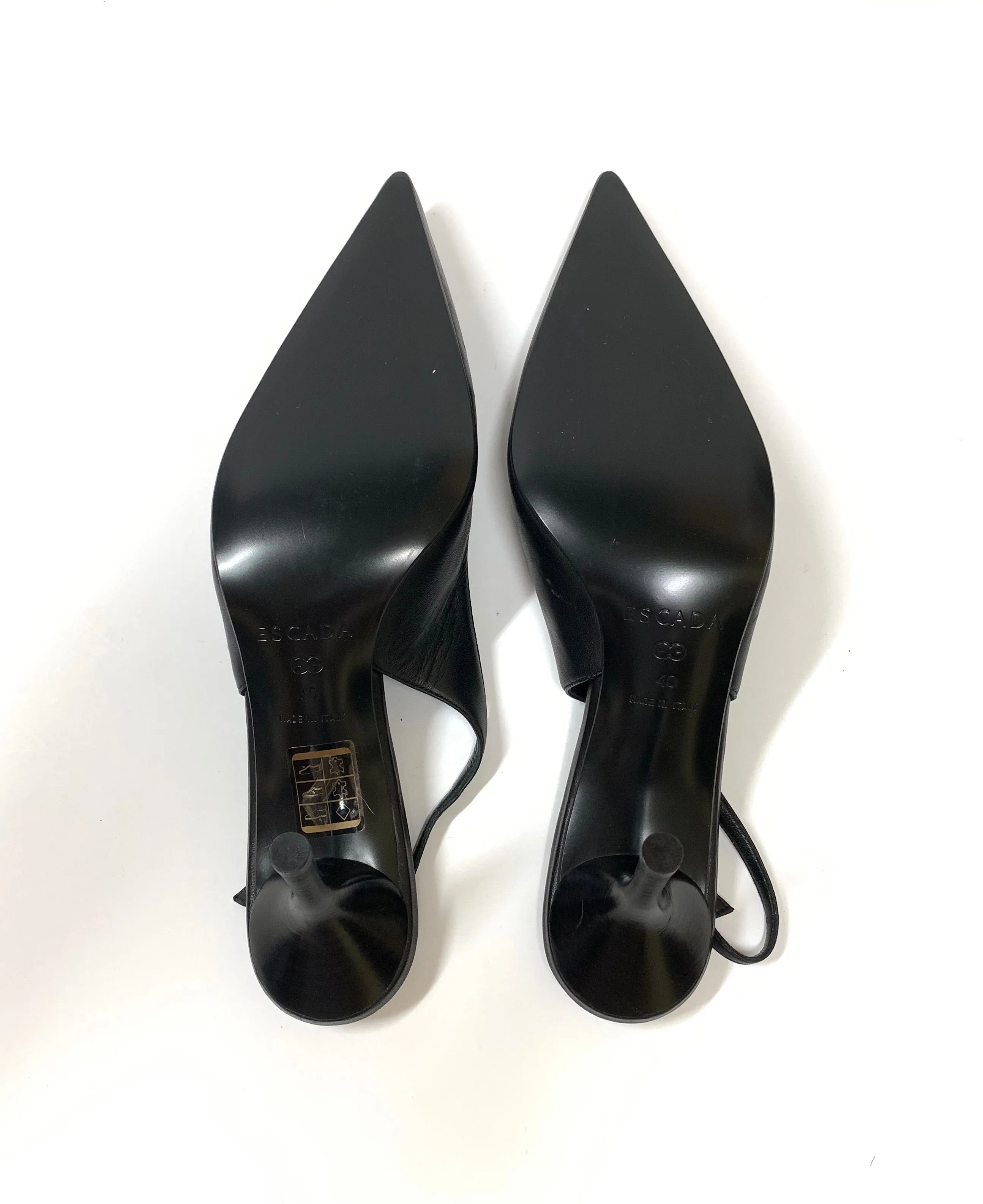 ESCADA TWO TONE LEATHER SLINGBACK PUMPS SIZE 10