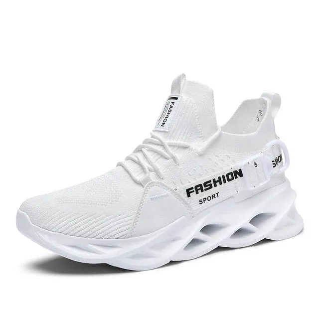 Fashion Women Breathable Couple Shoes Male Vulcanize Mesh Slip- Flat-Soled Walking Sneakers Casual Lace-up Shoes Large Size36-46