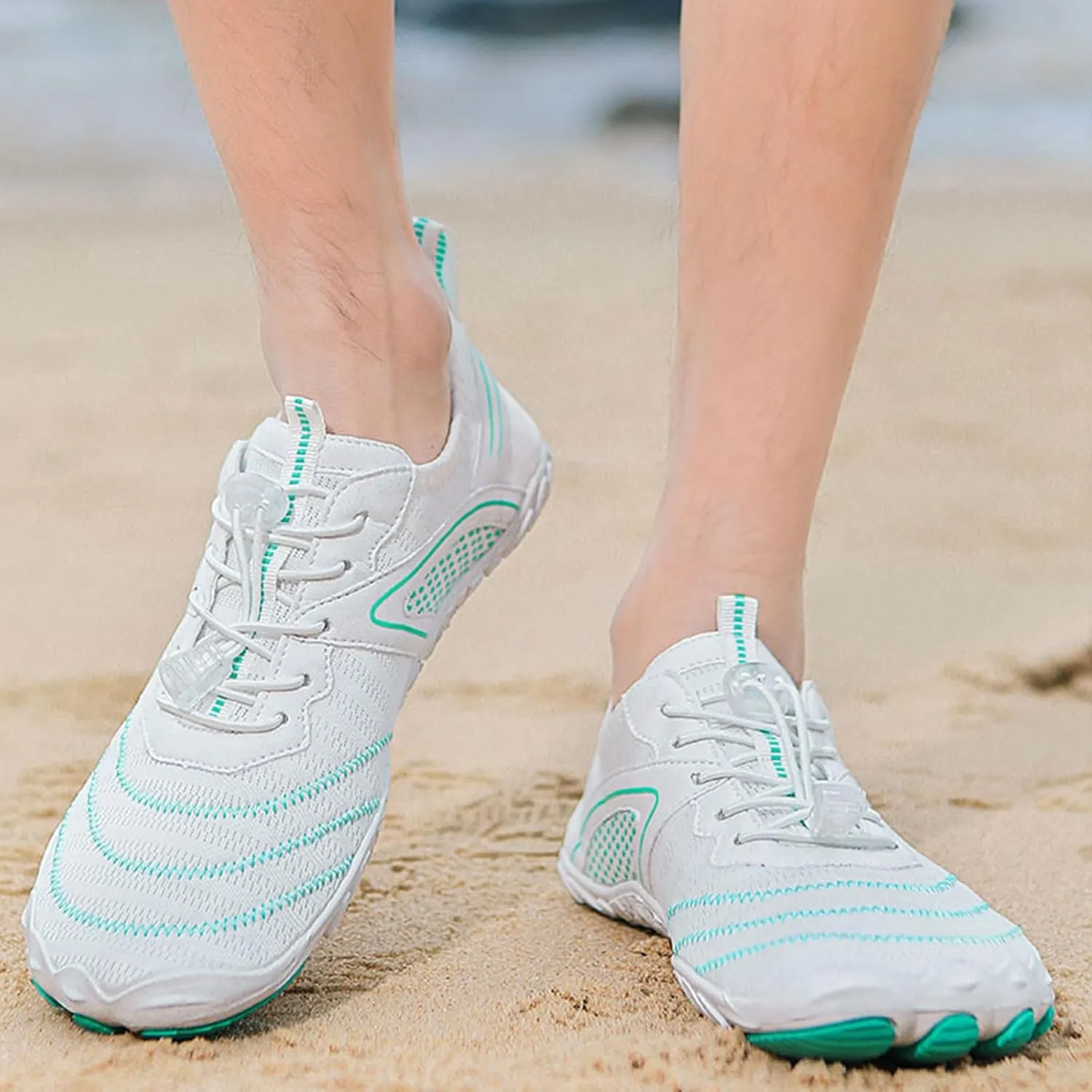Grounded Footwear for Women Men Wide Toe Box Sneakers Dry Athletic Running Sports Walking Spring Summer Beach Wear Unisex Sneaker Waterproof Hiking Shoe Non Slip Barefoot Shoes Quick Hike