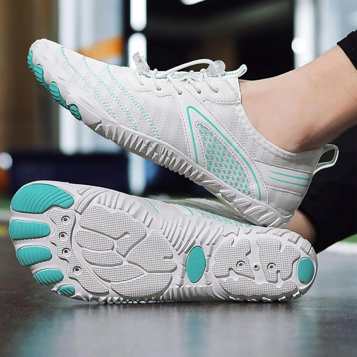 Grounded Footwear for Women Men Wide Toe Box Sneakers Dry Athletic Running Sports Walking Spring Summer Beach Wear Unisex Sneaker Waterproof Hiking Shoe Non Slip Barefoot Shoes Quick Hike
