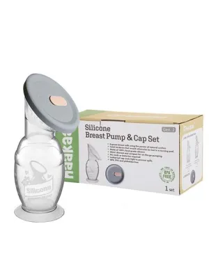 Haakaa English/ French PKG-Combo Tire-Lait et Capuchon 100% silicone 150 ml