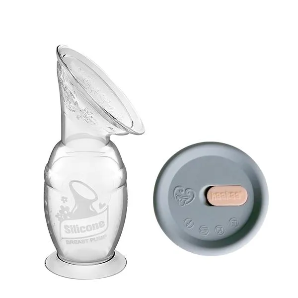 Haakaa English/ French PKG-Combo Tire-Lait et Capuchon 100% silicone 150 ml