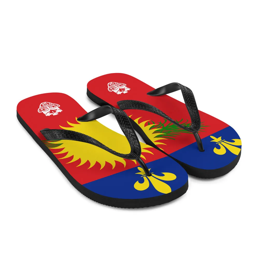 Island Flag - Guadeloupe Flip Flops