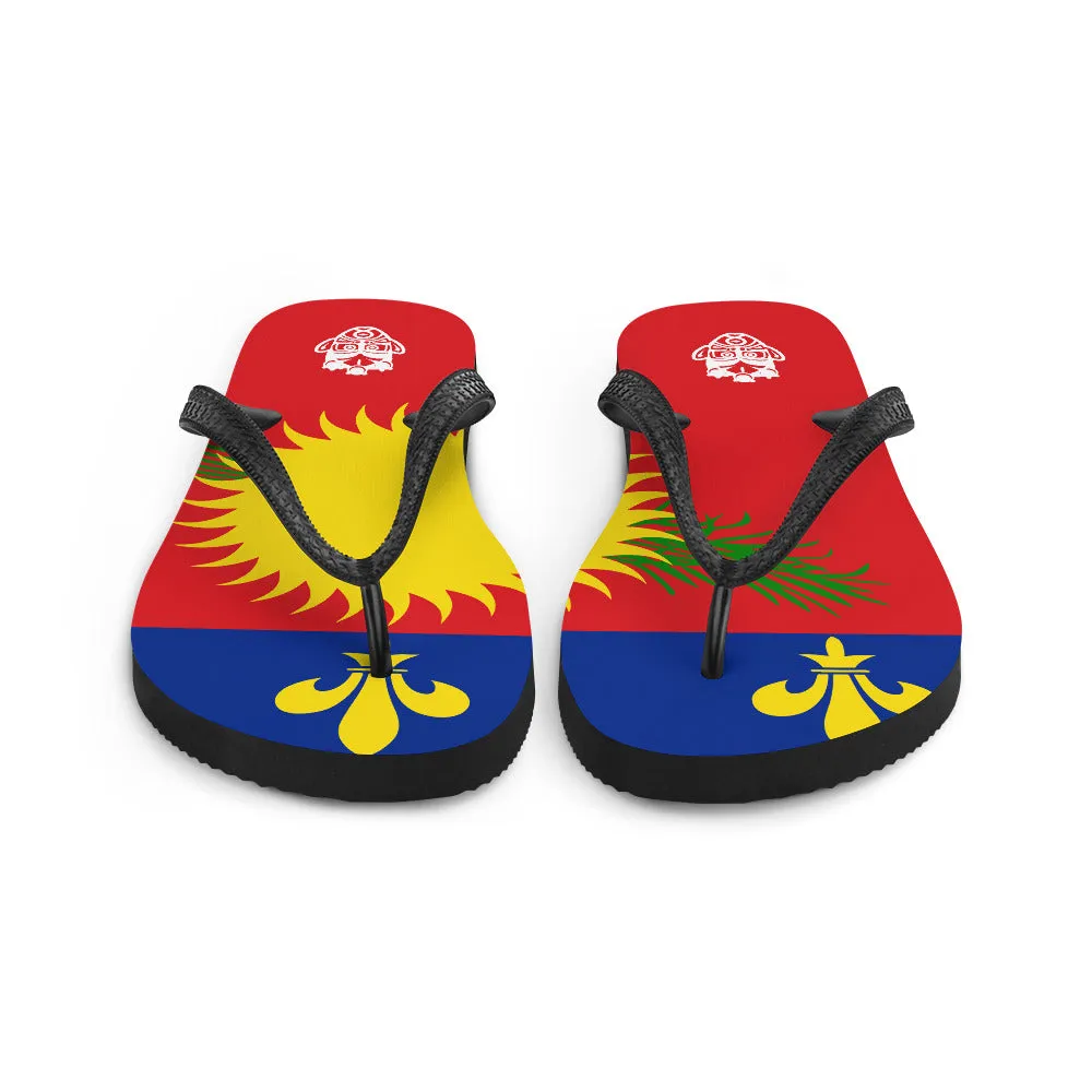 Island Flag - Guadeloupe Flip Flops