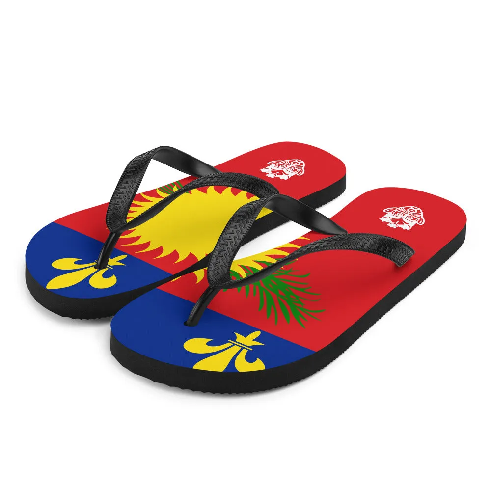 Island Flag - Guadeloupe Flip Flops