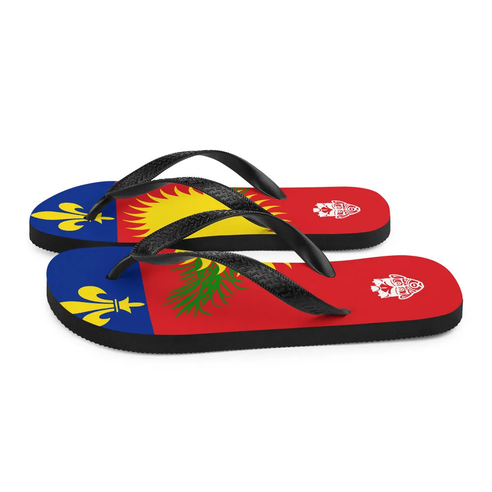 Island Flag - Guadeloupe Flip Flops