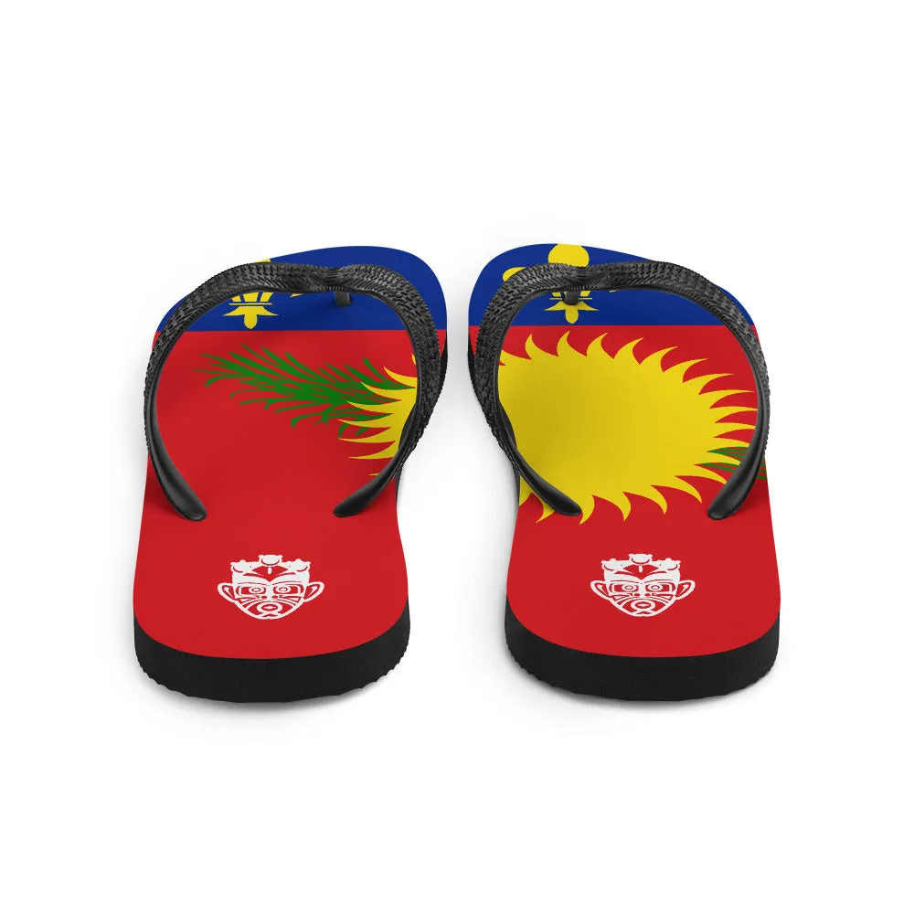 Island Flag - Guadeloupe Flip Flops