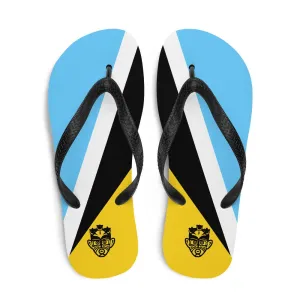 Island Flag - St. Lucia Flip Flops