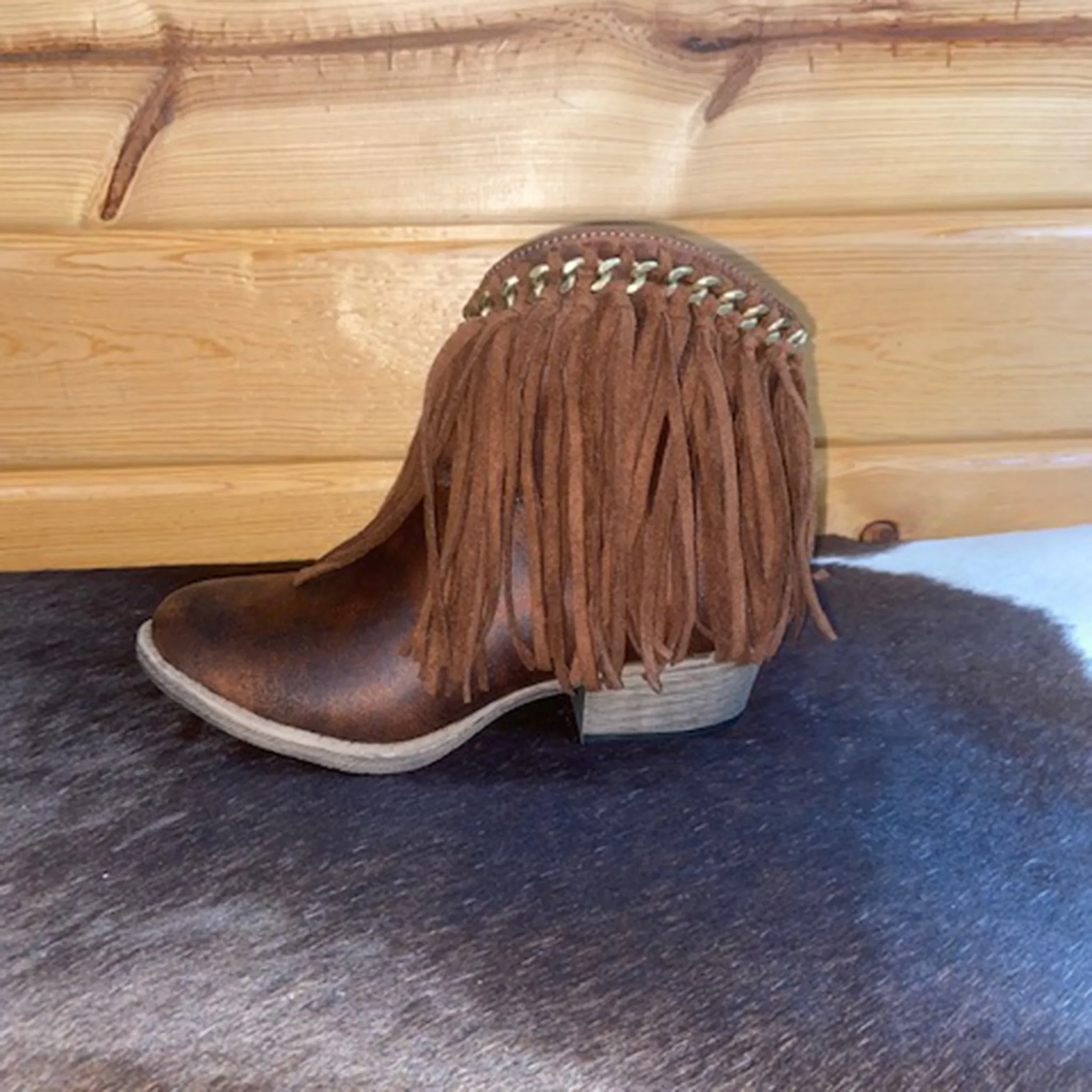 Juno Fringe Bootie