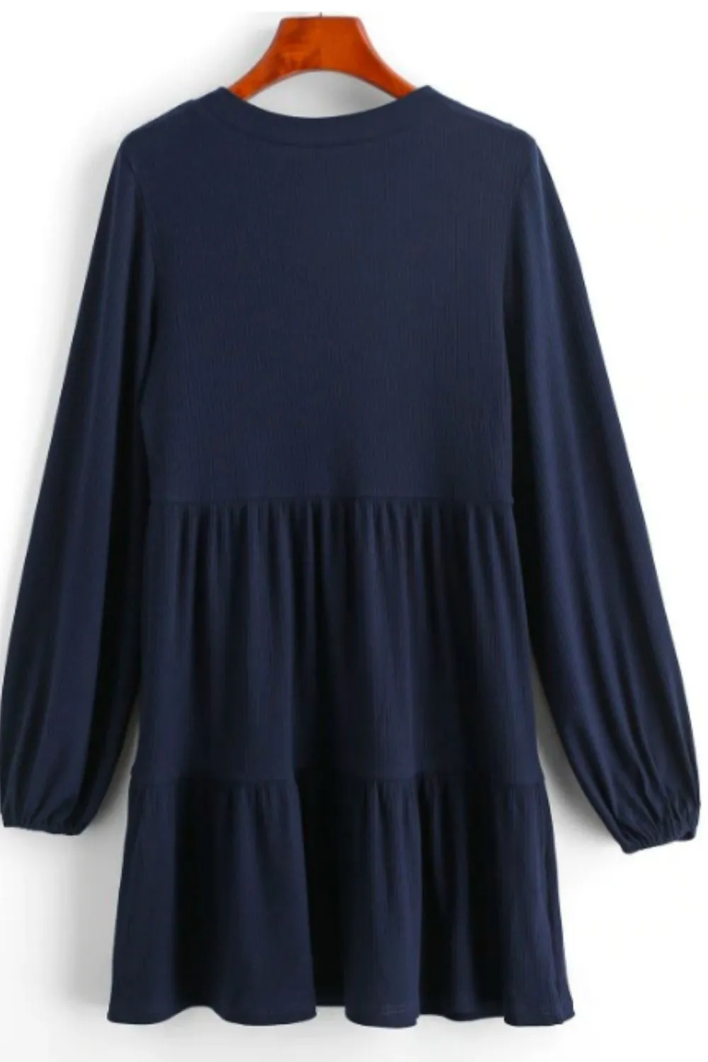 Long Sleeve Ruffle Mini Dress