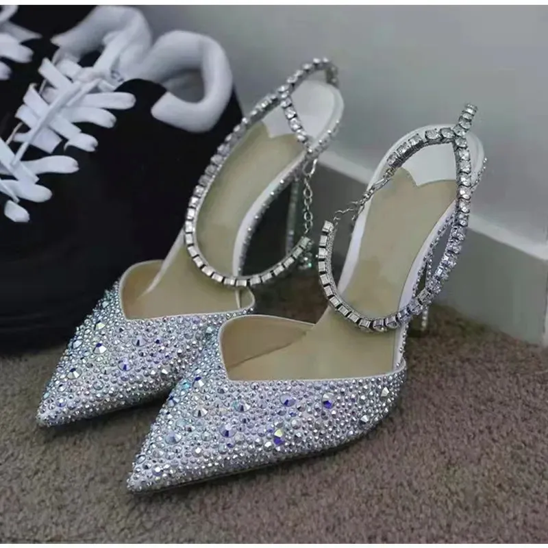 Luxury Crystal Sequined Women Pumps Elegant