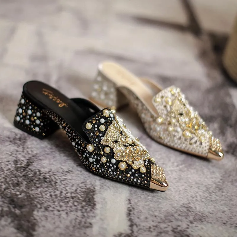 Luxury Fashion Loafers High Heels Sandals