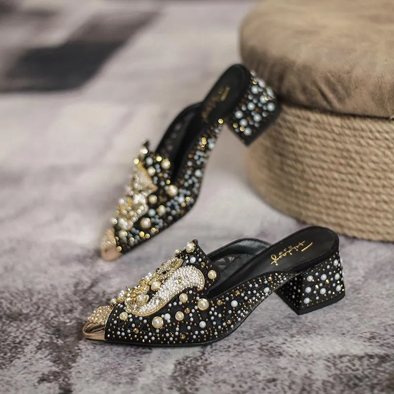 Luxury Fashion Loafers High Heels Sandals