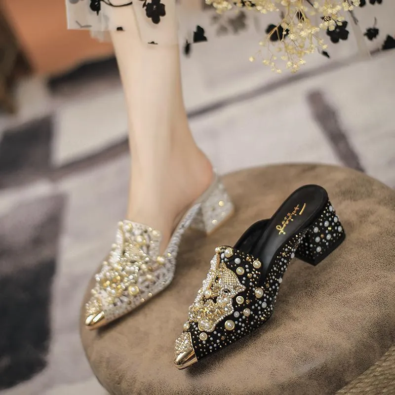 Luxury Fashion Loafers High Heels Sandals