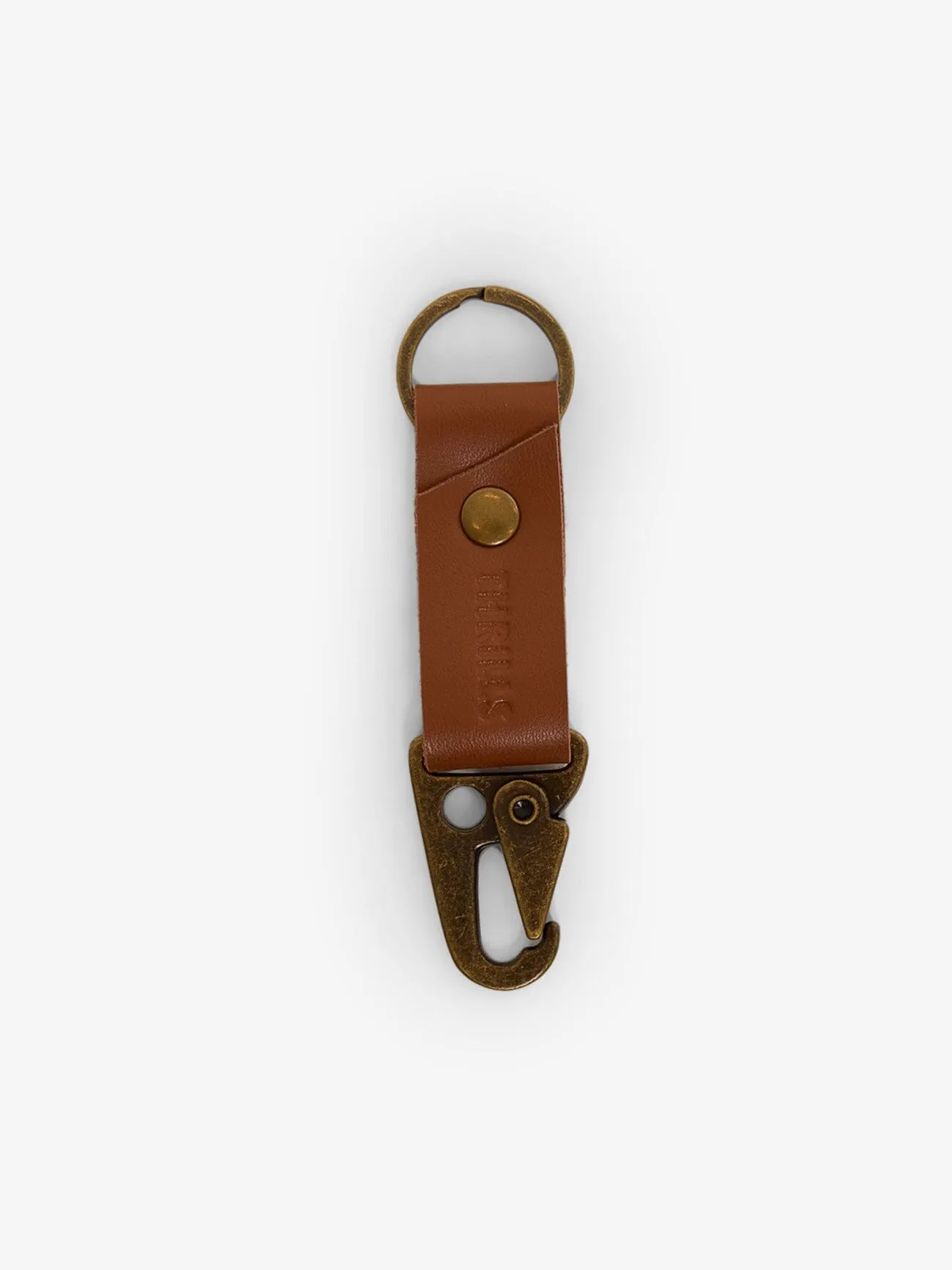 Minimal Thrills Clip Keyring - Brown