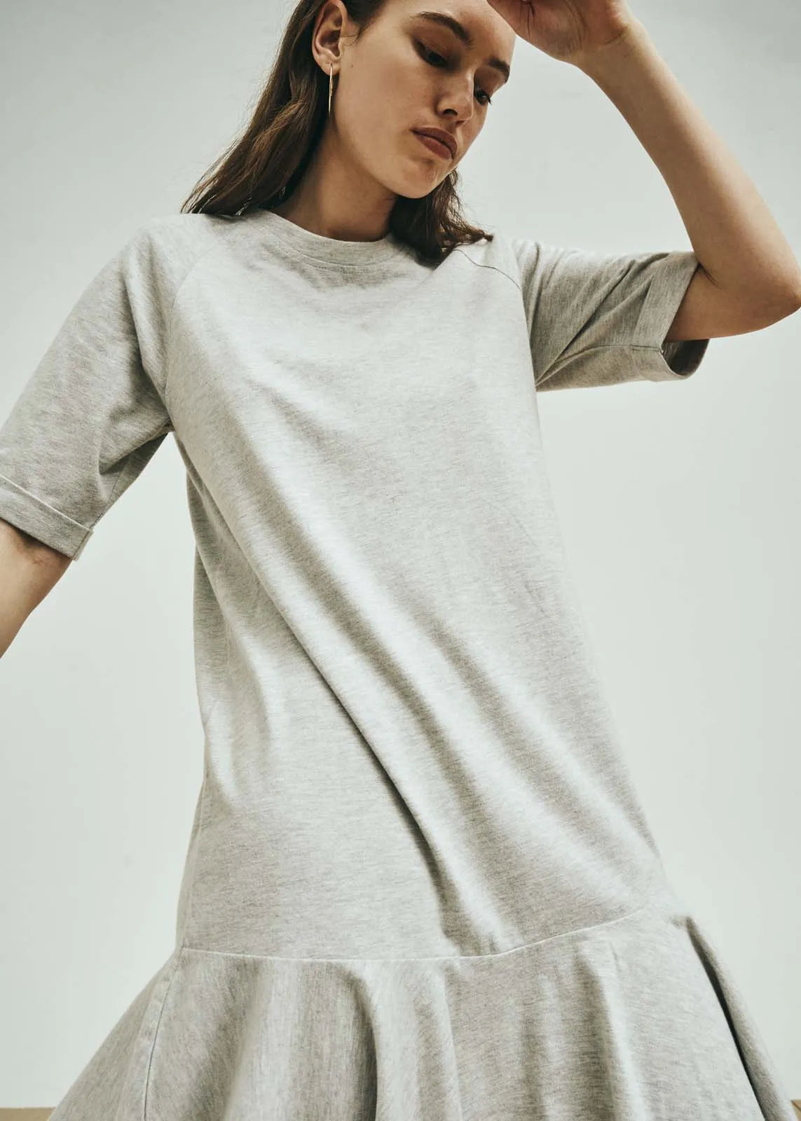 Payton Dress - Light Grey Melange