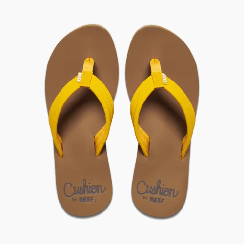 Reef Womens Cushion Breeze Flip Flops  - Saffron