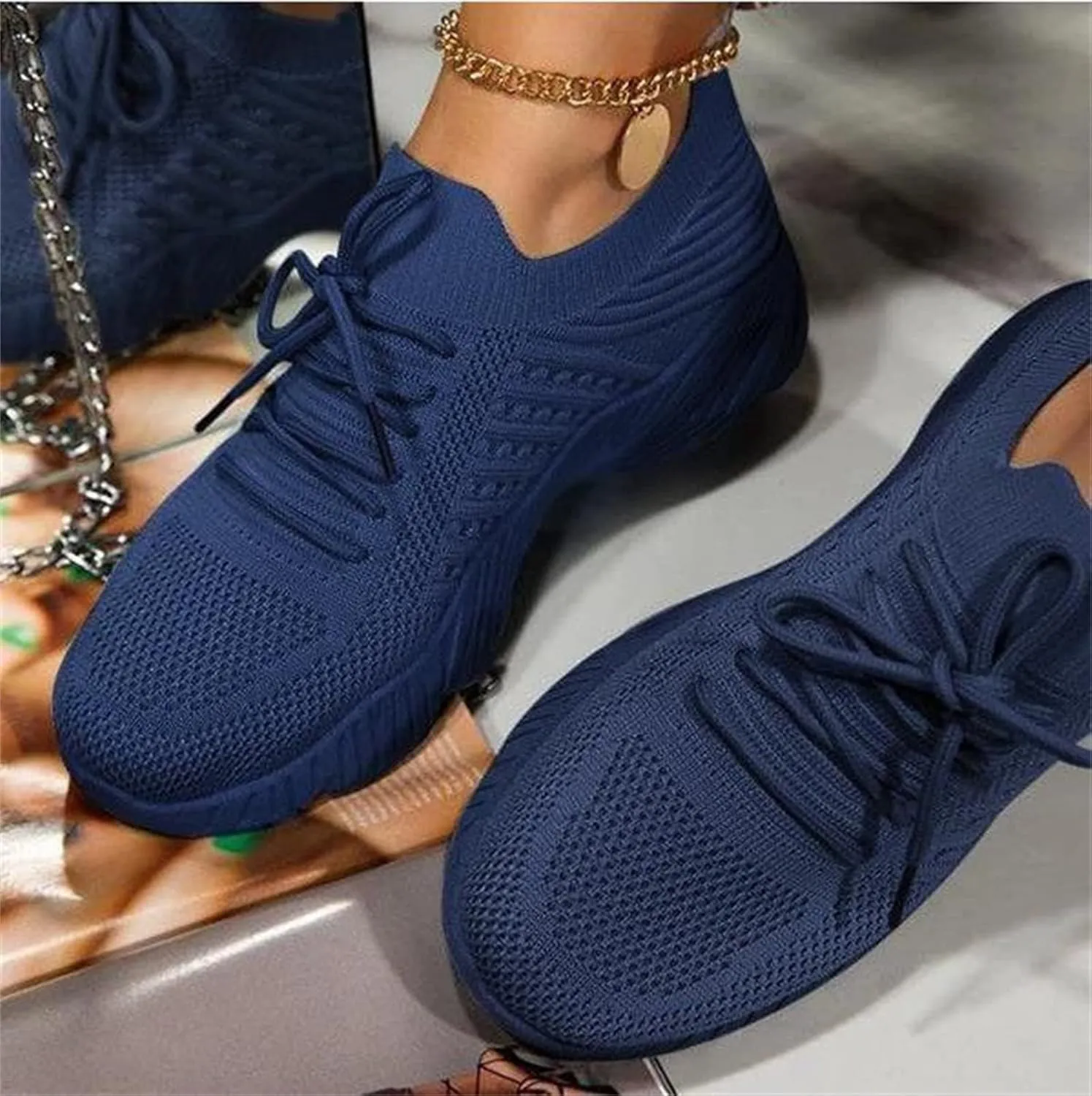 Sneakers For Women Trendy 2025 Walking Shoes Lightweight Running Jogging Sneakers Casual Slip On Gym Tennis Shoes