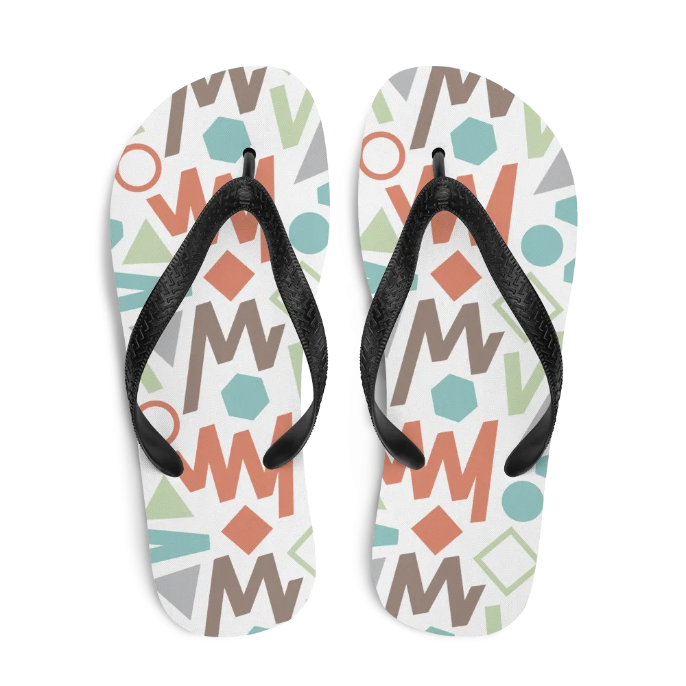 Soft Geometrical Pattern 02 Flip-Flops