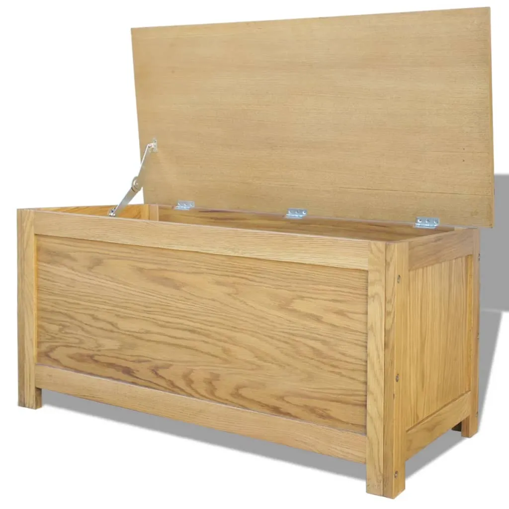 Storage Box 90x45x45 cm Solid Oak Wood