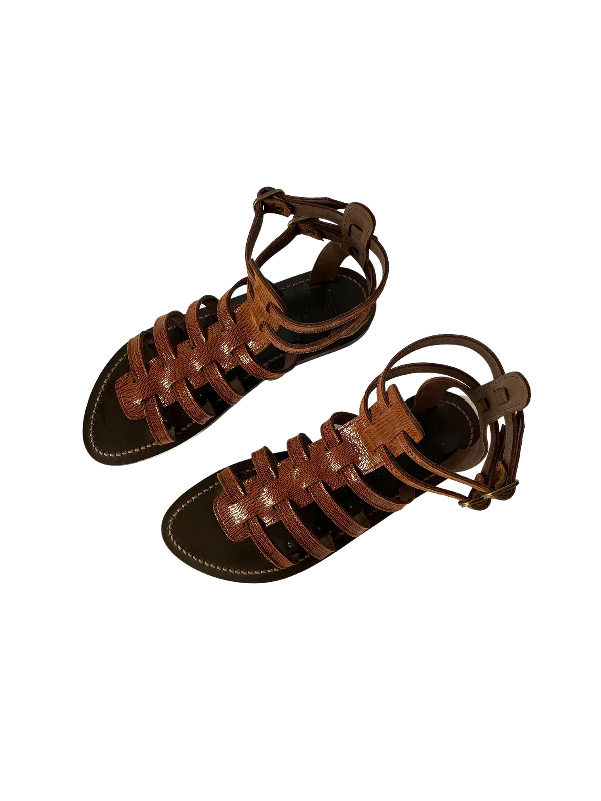 Taline Gladiator Sandal in Brown