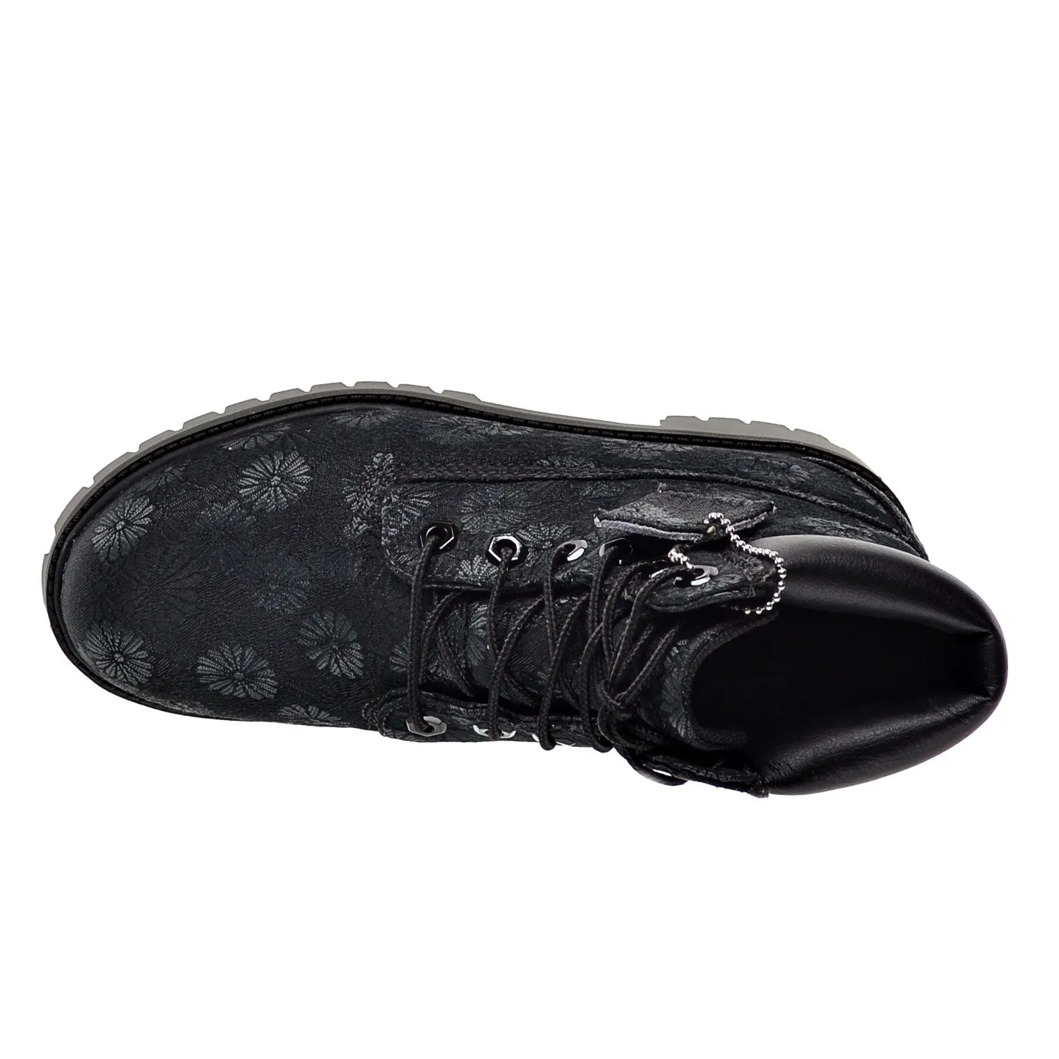 Timberland 6 Inch Classic Big Kids Boots Black Floral
