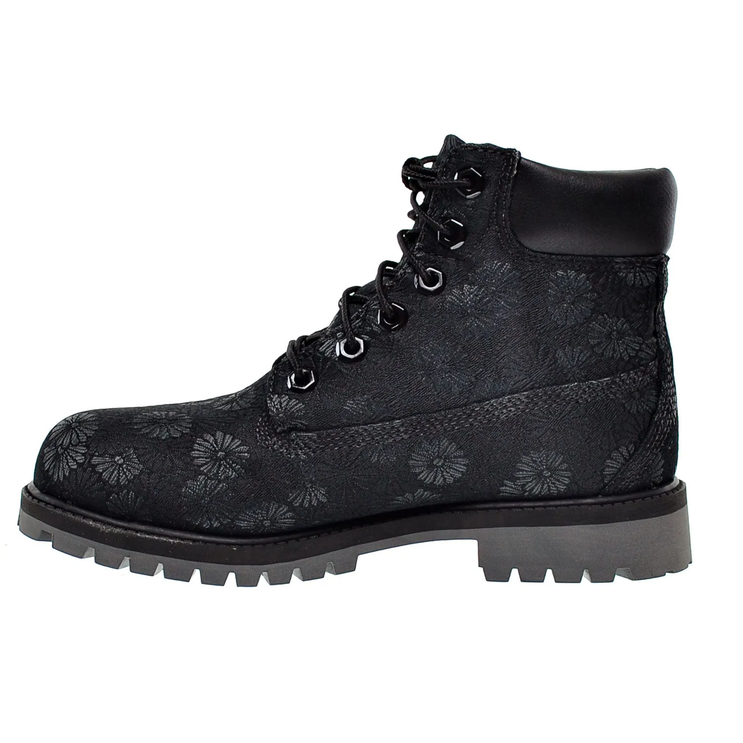 Timberland 6 Inch Classic Big Kids Boots Black Floral