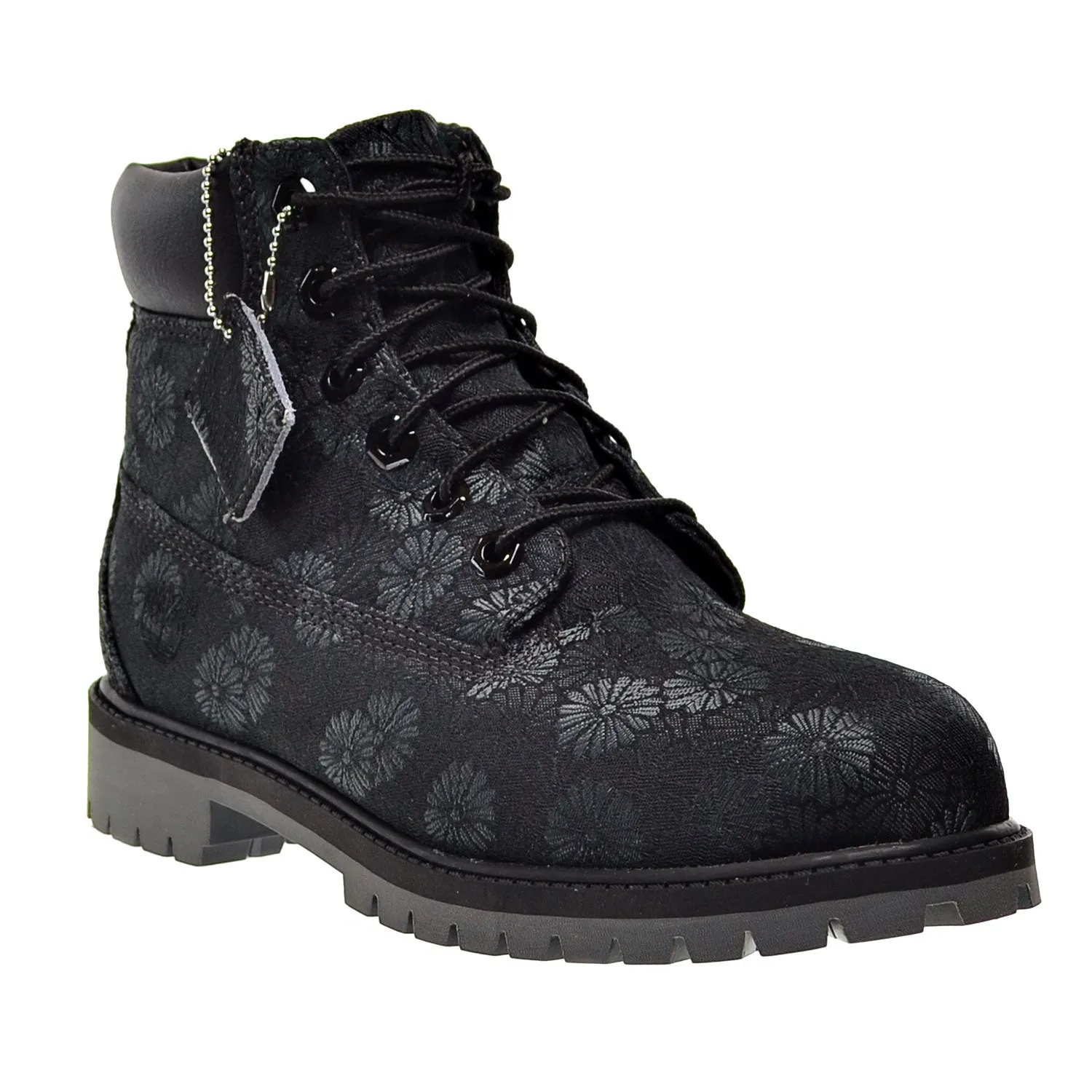 Timberland 6 Inch Classic Big Kids Boots Black Floral