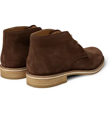 TODS No_Code Brown Suede Leather Desert Boots SIZE UK 7, US 8, EU 41