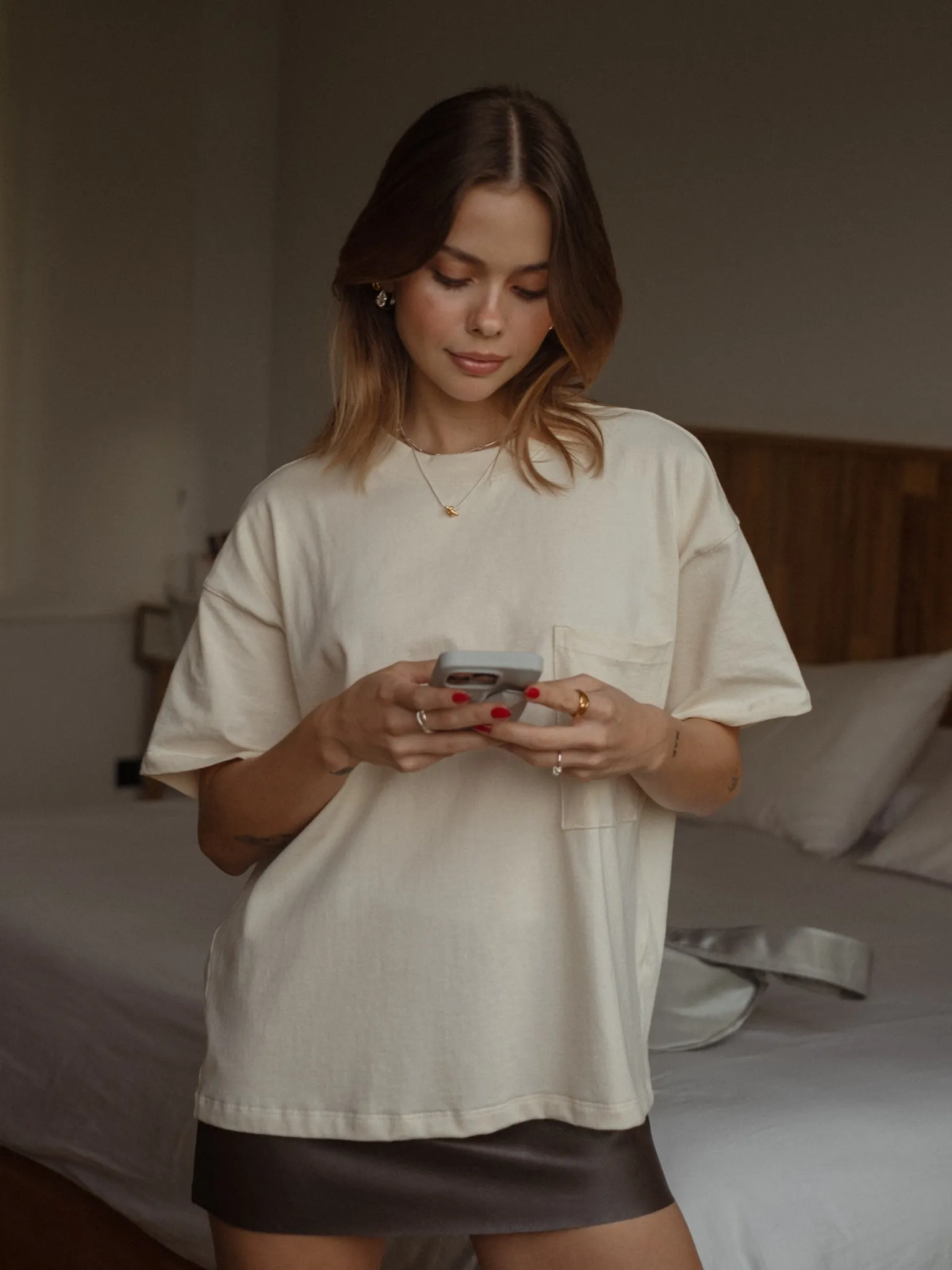 TWIST MINIMAL NECKLACE - GOLD & SILVER