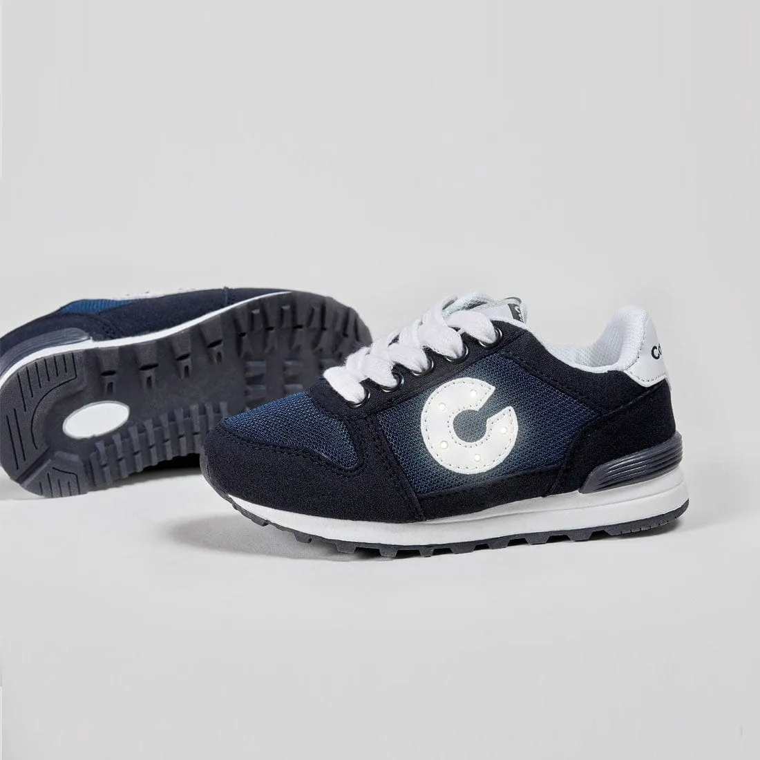Unisex Navy Sneakers with Lights