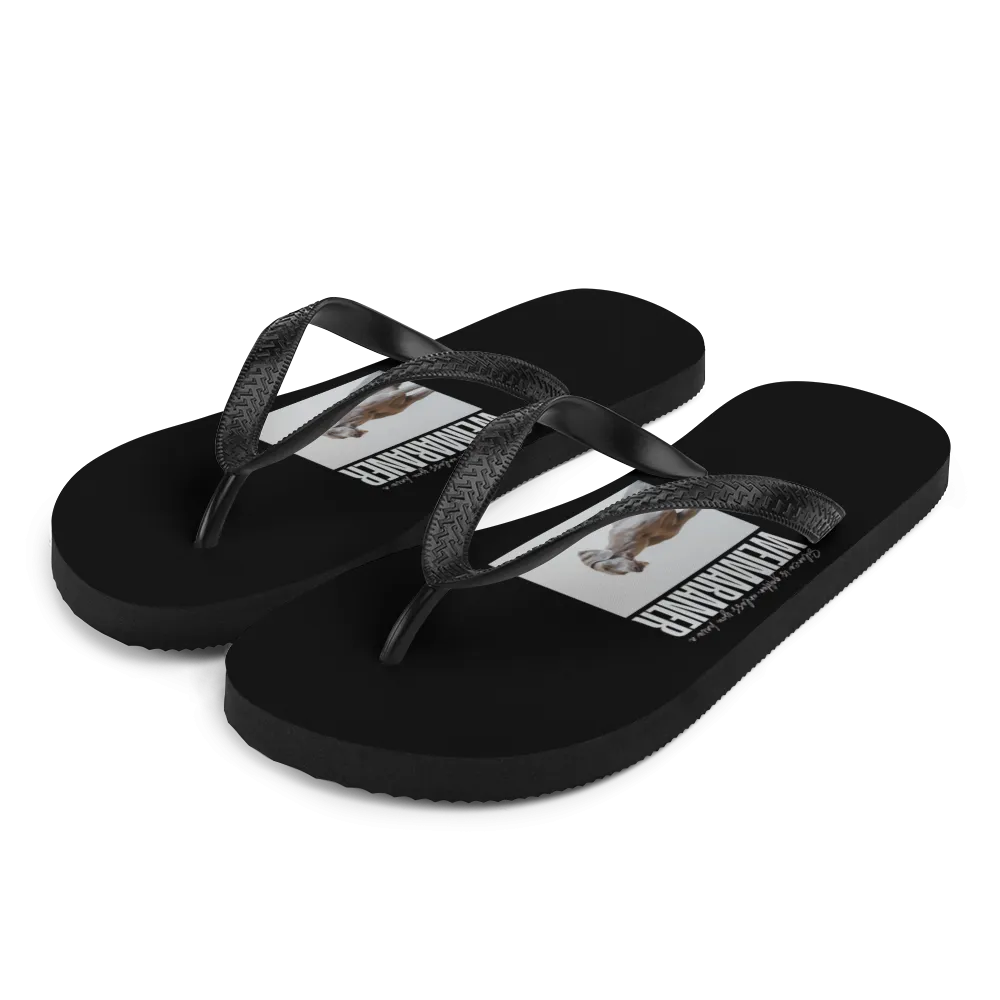 Weimaraner Flip Flops