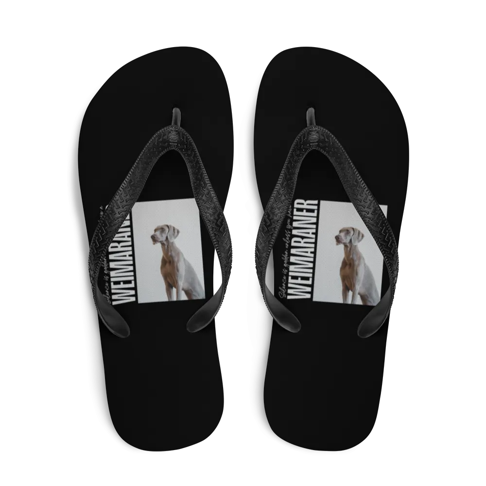 Weimaraner Flip Flops