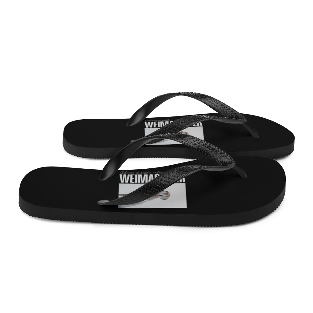 Weimaraner Flip Flops