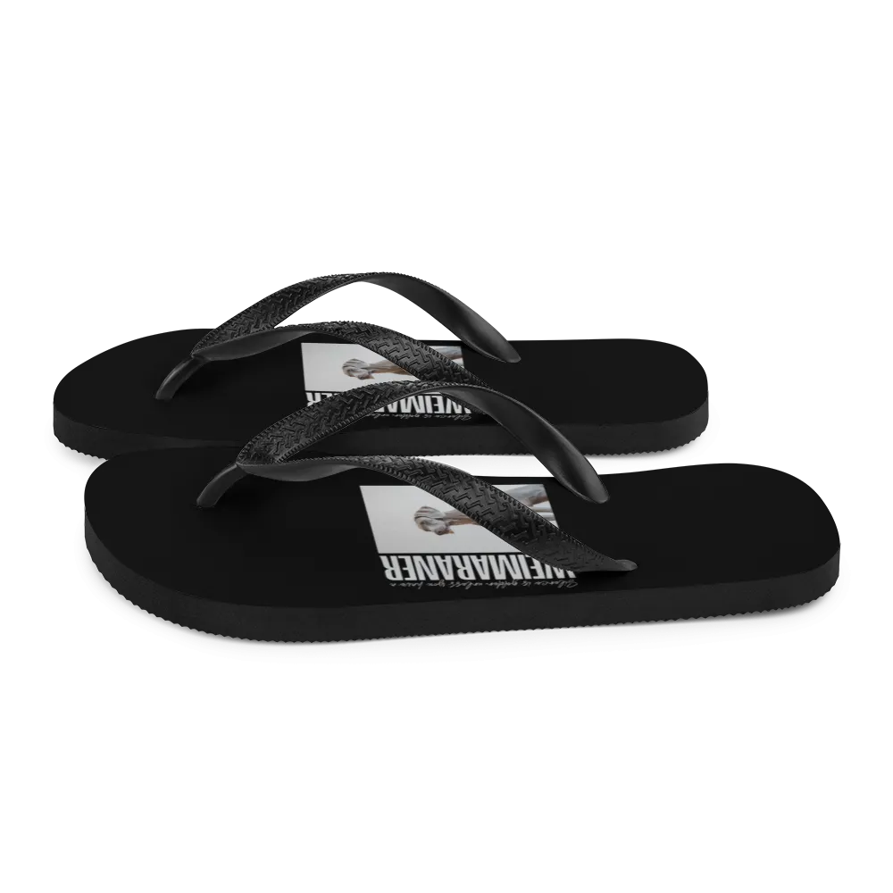 Weimaraner Flip Flops