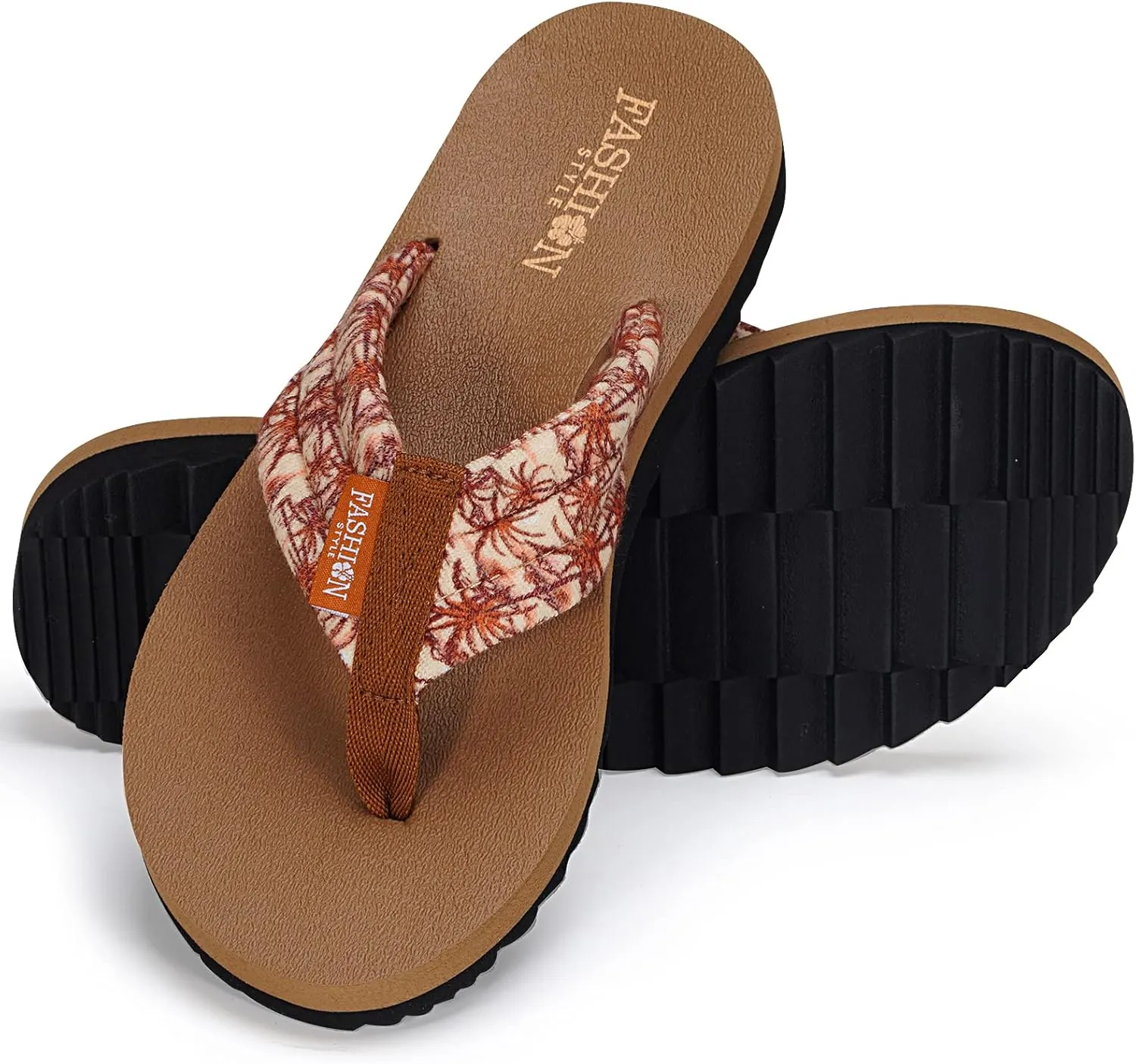 Women's Cushion Flip-Flops Orthotic Comfortable Yoga Mat Thong Sandals With Arch Support